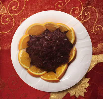 Rotkohl mit Orangen