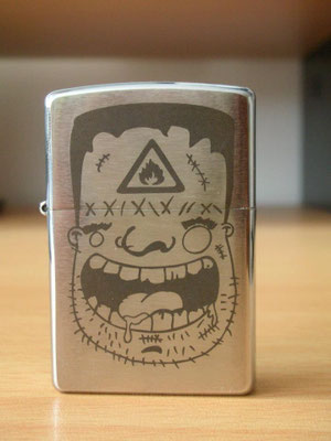 Zippo lighter; laser engraved