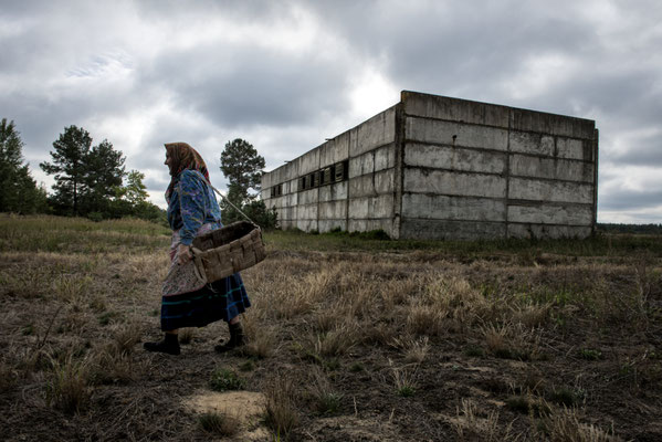 Hanna while going to pick up mushrooms in the woods, Chernobyl Exclusion Zone