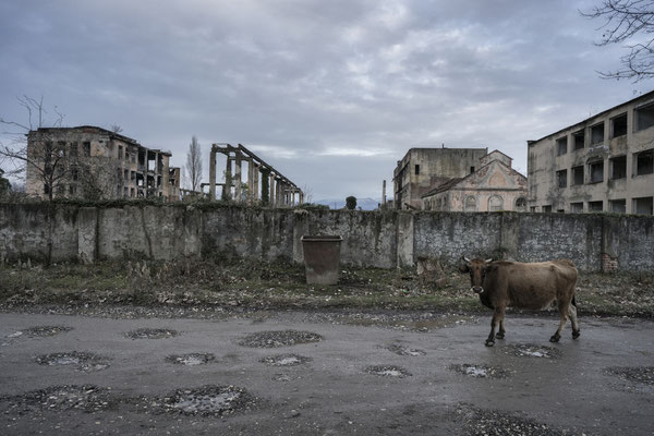 The abandoned part of the Ochamchire City