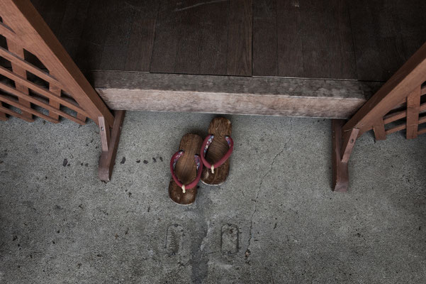 Abandoned house, Futaba city, Fukushima "No-Go Zone", Japan.
