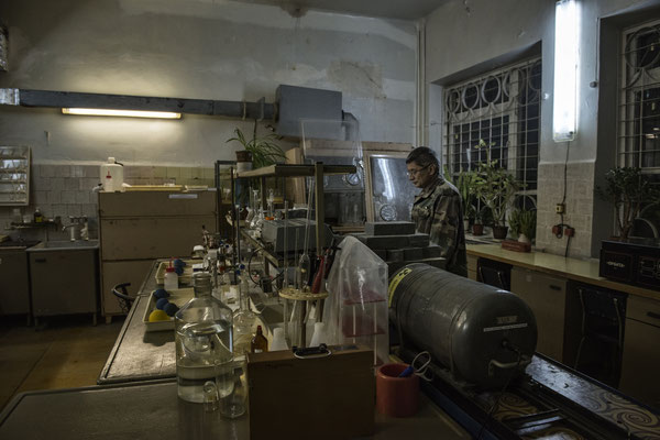 in Chernobyl town there are the scientific laboratories where more than 100 scientists are still working studying the consequences of the Chernobyl disaster