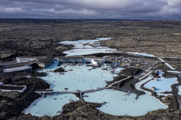 Iceland. The Blue Lagoon, a geothermal area with thermal swimming pools, is one of the most visited tourist attractions in Iceland. The wellness centre is located near Grindavík, around 39km from the capital Reykjavík.