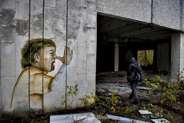 In the main square of Pripyat, exclusion zone