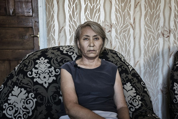 Maria lives in the village of Chagan and suffered from breast cancer. Chagan is a small heavily contaminated village close to the polygon. Chagan, Kazakhstan