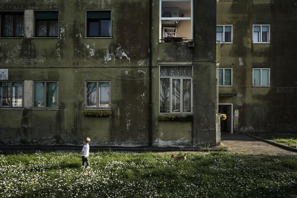 A child in Sacca Fisola Neighborhood, Giudecca