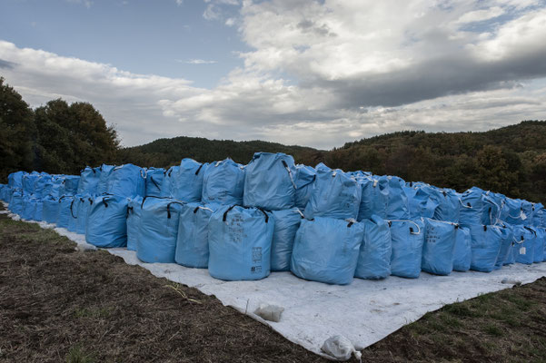 Decontamination works, deposit for radioactive land, Kawauchi