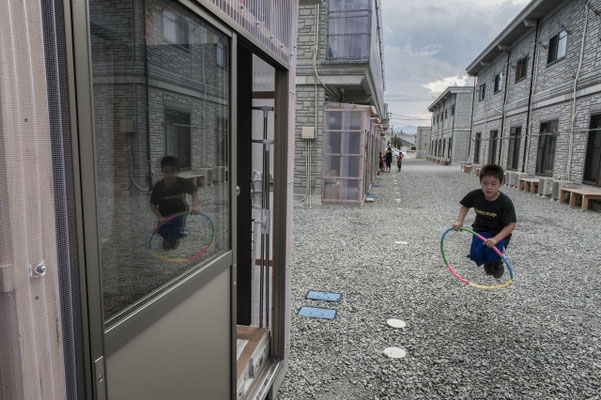 Shelters for evacuated people, Koriyama city.