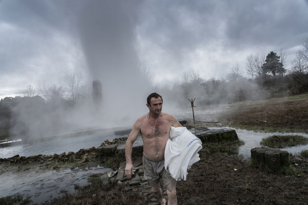 A hot spring in Ochamchire. During the Soviet Period Abkhazia was famous for its holiday destinations and spa resorts, renowned for the properties of their sulphuric waters.