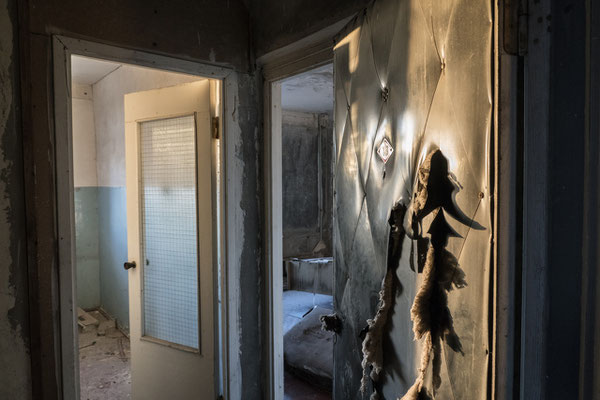 Abandoned apartments in the city of Pripyat.