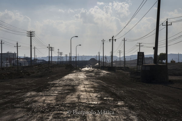 Along the road to the mines, electromagnetic pollution can be considered a minor problem