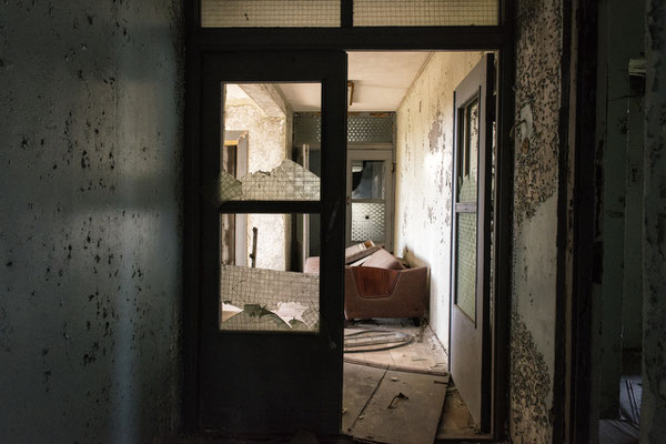 Abandoned apartments in the city of Pripyat.