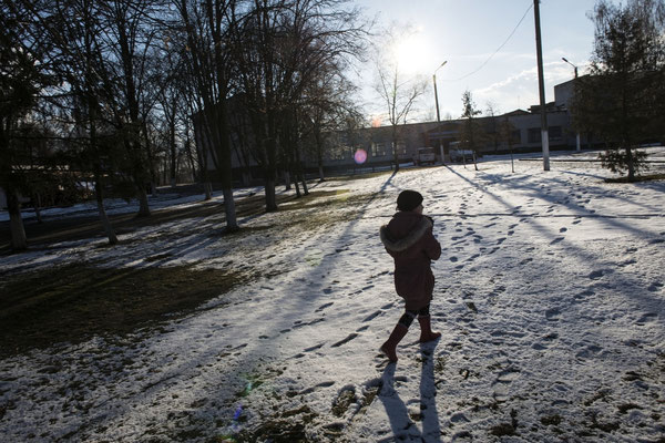 A little girl going to Radinka's school