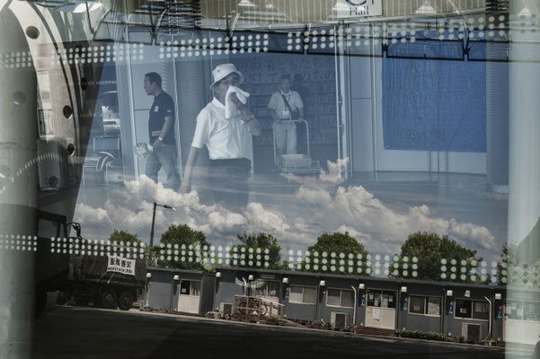 Shelters for evacuated people, Koriyama city.