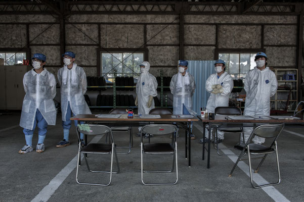 Once returned from the exclusion zone, residents are checked for contamination, Sousou Health Center, Minamisoma