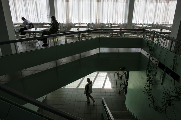 Chernobyl, just a few hundred meters from the Chernobyl nuclear power plant is the workers' canteen.