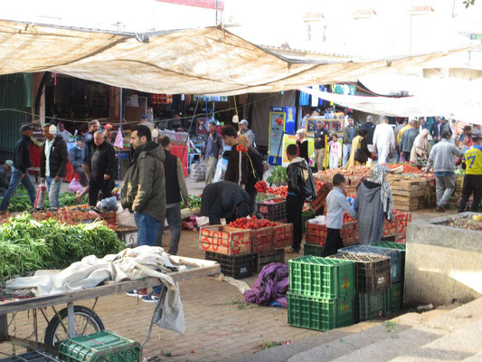 Lebensmitteleinkauf in Marokko macht Spass