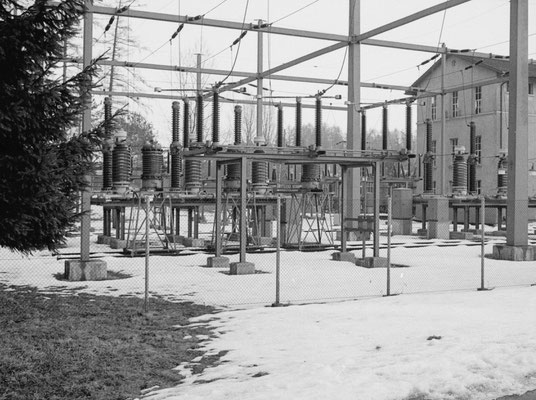 Januar 1970; NOK-Unterwerk im Brand