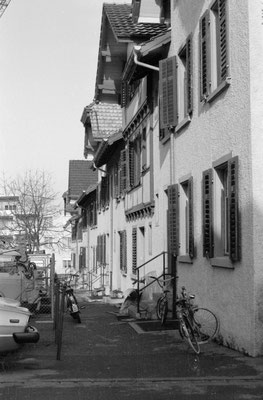 26. Dezember 1984; "Negerdörfli", Feldstrasse / Freiestrasse