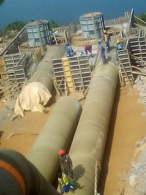 Tibati 2021 Construction de la centrale électrique de Mbakaou