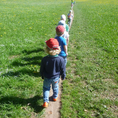 Im Gänsemarsch