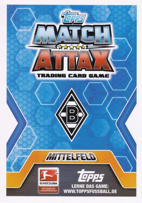 Rückseite 2014-15 Topps Match Attax