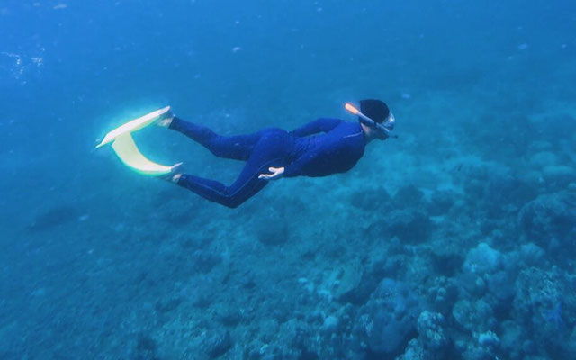 snorkeling on sea monitoring 