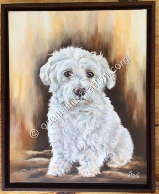 Hunde Portrait in Acryl