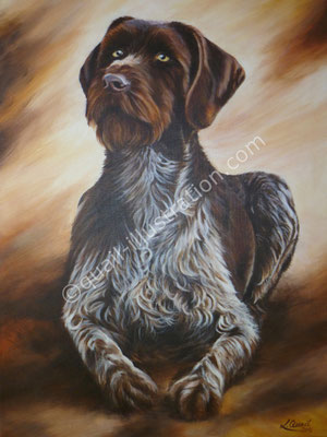 Jagdhund in Acryl