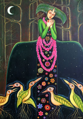 "Arrullo de invierno", Öl auf Baumwolle, 80cm x 60cm
