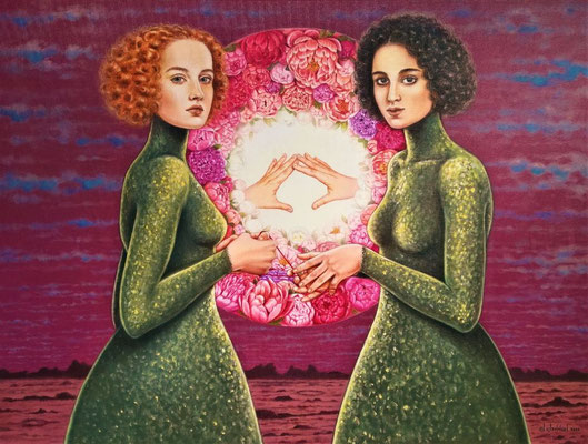 "El hilo de la vida", Öl auf Baumwolle, 60cm x 80cm