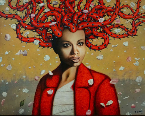 "Testigo", Öl auf Baumwolle, 50cm x 40cm