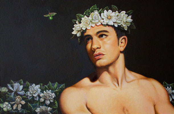 "La luz guía", Öl auf Baumwolle, 40cm x 60cm