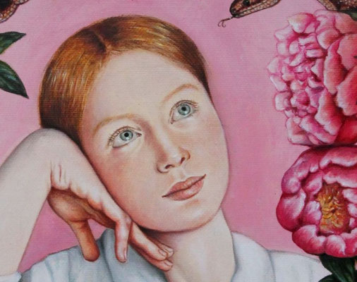 "Entre flores y serpientes" (Detail)