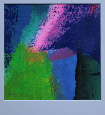 PP 10 / 24 x 24 cm Bildausschnitt / Acryl auf Papier / 2026