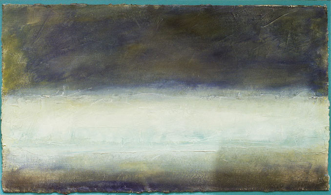 ﻿﻿Innen/ Öl auf Keramik, Gips und Filz / 48 x 81cm / 2015
