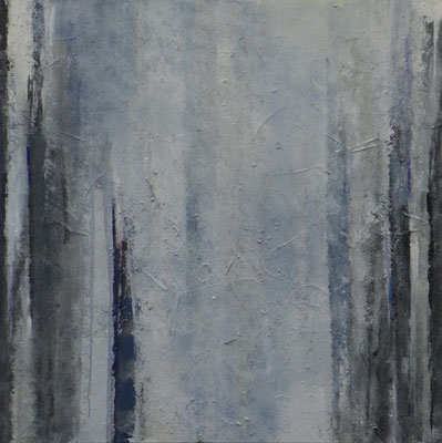 Nebelstämme / 100 x 120cm / Mischtechnik / 2019