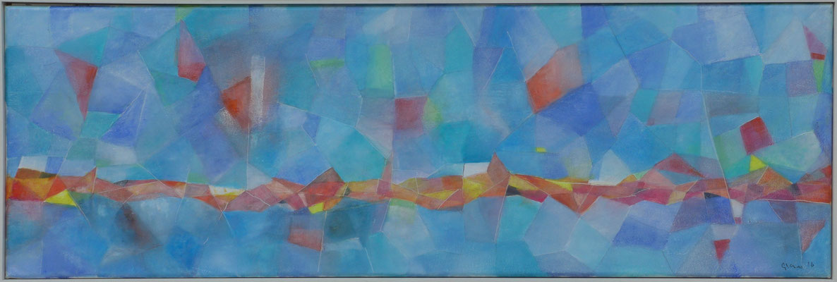 Harlekin / Oel auf Textil / 41 x 120cm / 2016.   (Privatbesitz)
