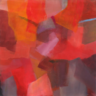 Herbst-Gespräch / 100 x 100 cm / Acryl auf Leinen / 2024