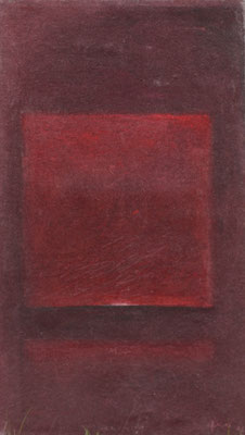 Roter Stolz / 71 x 120 cm / Kreide / Filz / 2015