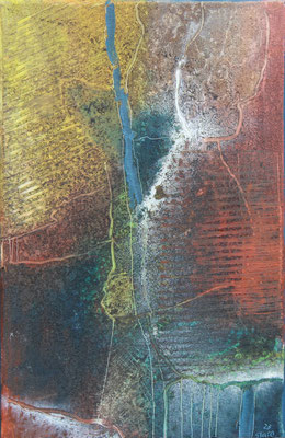 miniatur / 26 x 40 cm / Oel auf Leinen / 2023
