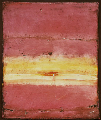 Stichentscheid / Öl auf Gips, Filz / 72 x 85cm / 2015. (Privatbesitz)