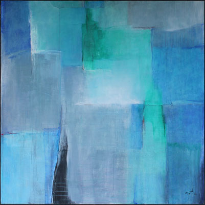 Schönes Blau / 200 x 200cm / Acryl auf Leinen / 2020