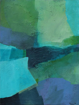 Ohne Titel / 60 x 80 cm / Mischtechnik auf Leinen / 2024