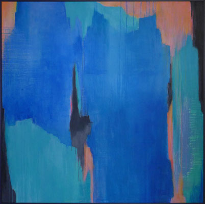 Ohne Titel / 140 x 140cm / Acryl auf Jute / 2019