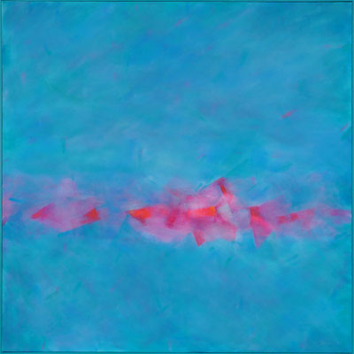 Ohne Titel / Acryl auf Textil / 120 x 120cm / 2017