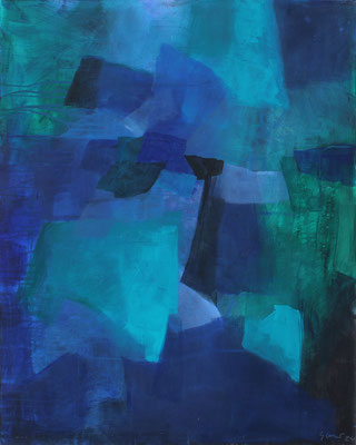 Winter - Gespräch / 80 x 100 cm / Acryl auf Leinen / 2024