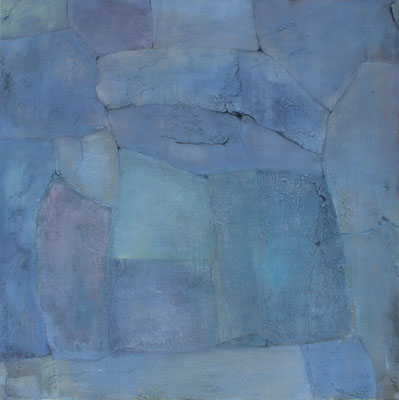 Druiden-Tor / 100 x 100 cm / Mischtechnik auf Zement/Leinwand / 2024