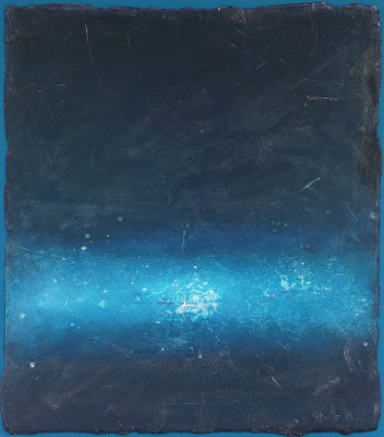 Ärmelkanal / 80 x 90cm / Oel auf Gips, Filz / 2015