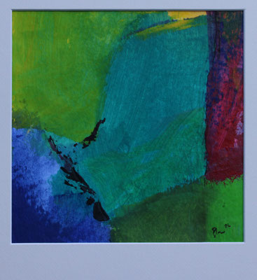 PP 9 / 24 x 24 cm Bildausschnitt / Acryl auf Papier / 2026